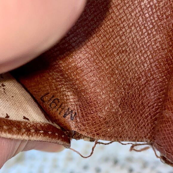 Louis Vuitton French Wallet Purse Monogram Ebene Canvas Kisslock Authentic 0099 - Picture 13 of 16